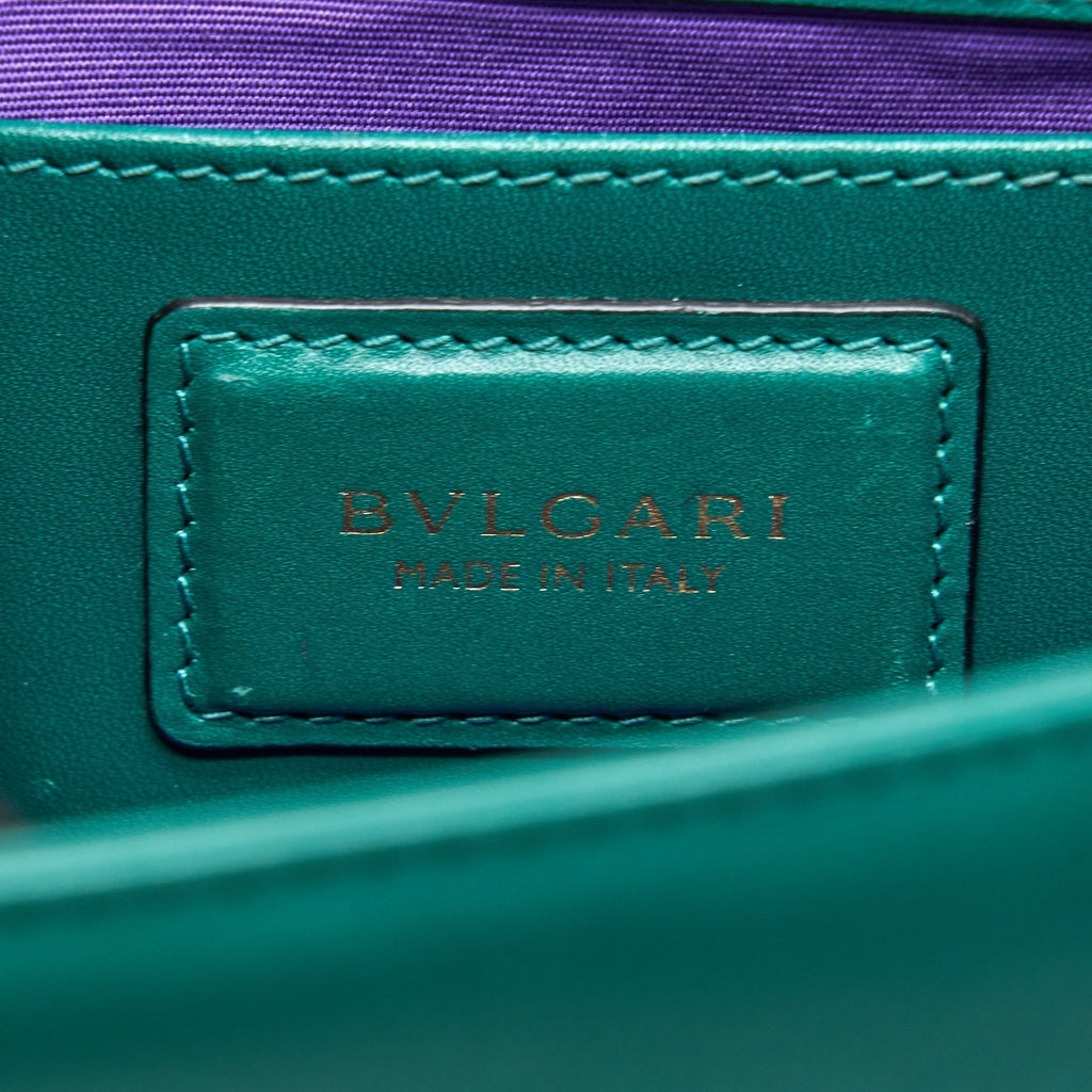 BVLGARI SERPENTI FOREVER CROSSBODY BAG CALFSKIN GREEN LGHW