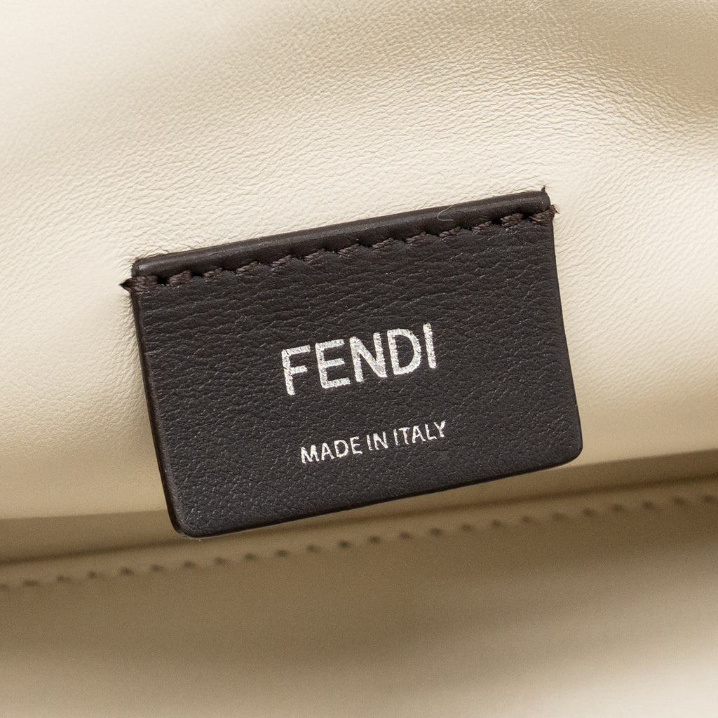 Fendi First Small Bag Mink Fur/Leather Off-white SHW