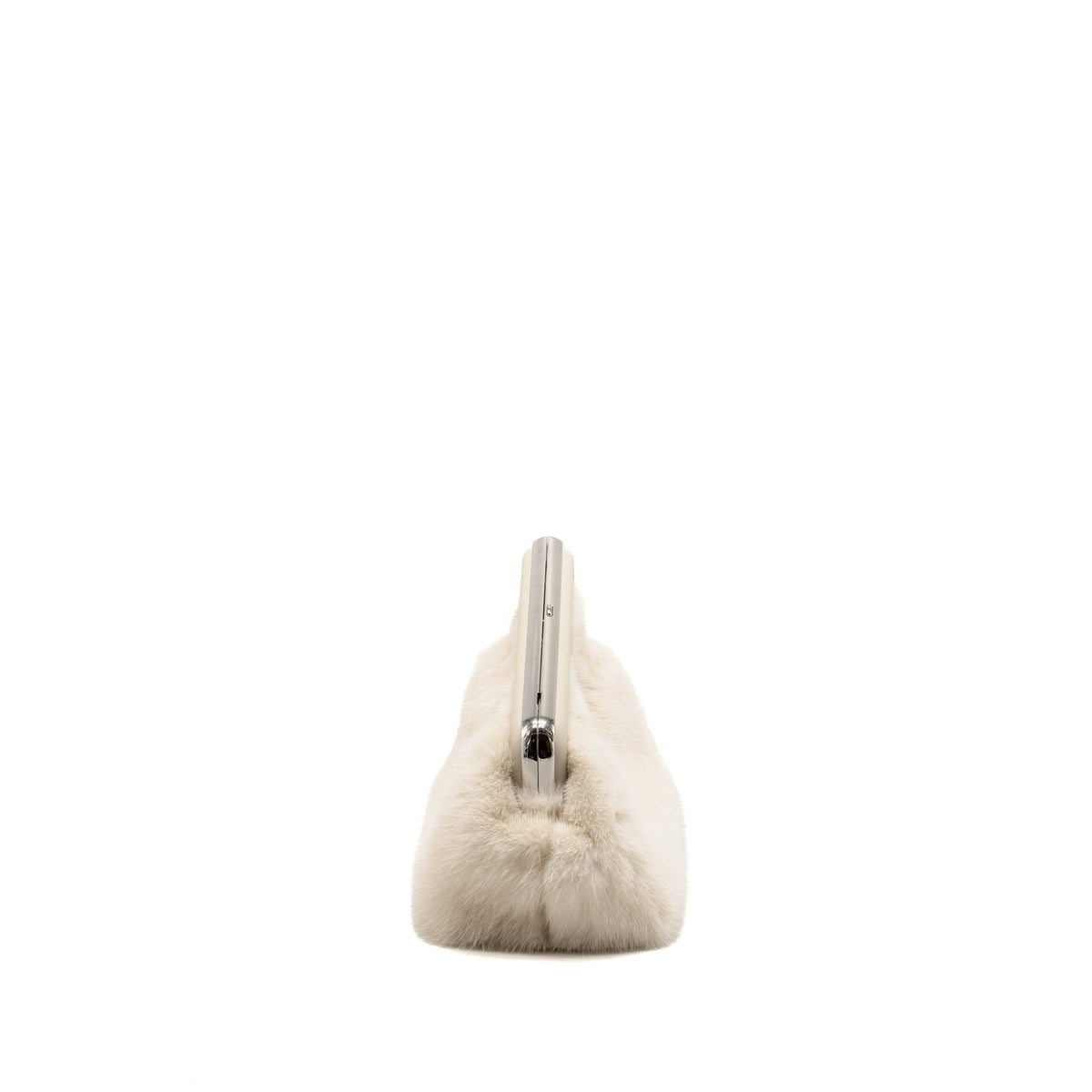 Fendi First Small Bag Mink Fur/Leather Off-white SHW