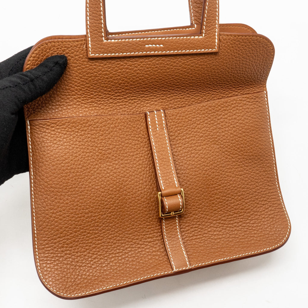 HERMES HALZAN 25 CLEMENCE GOLD GHW