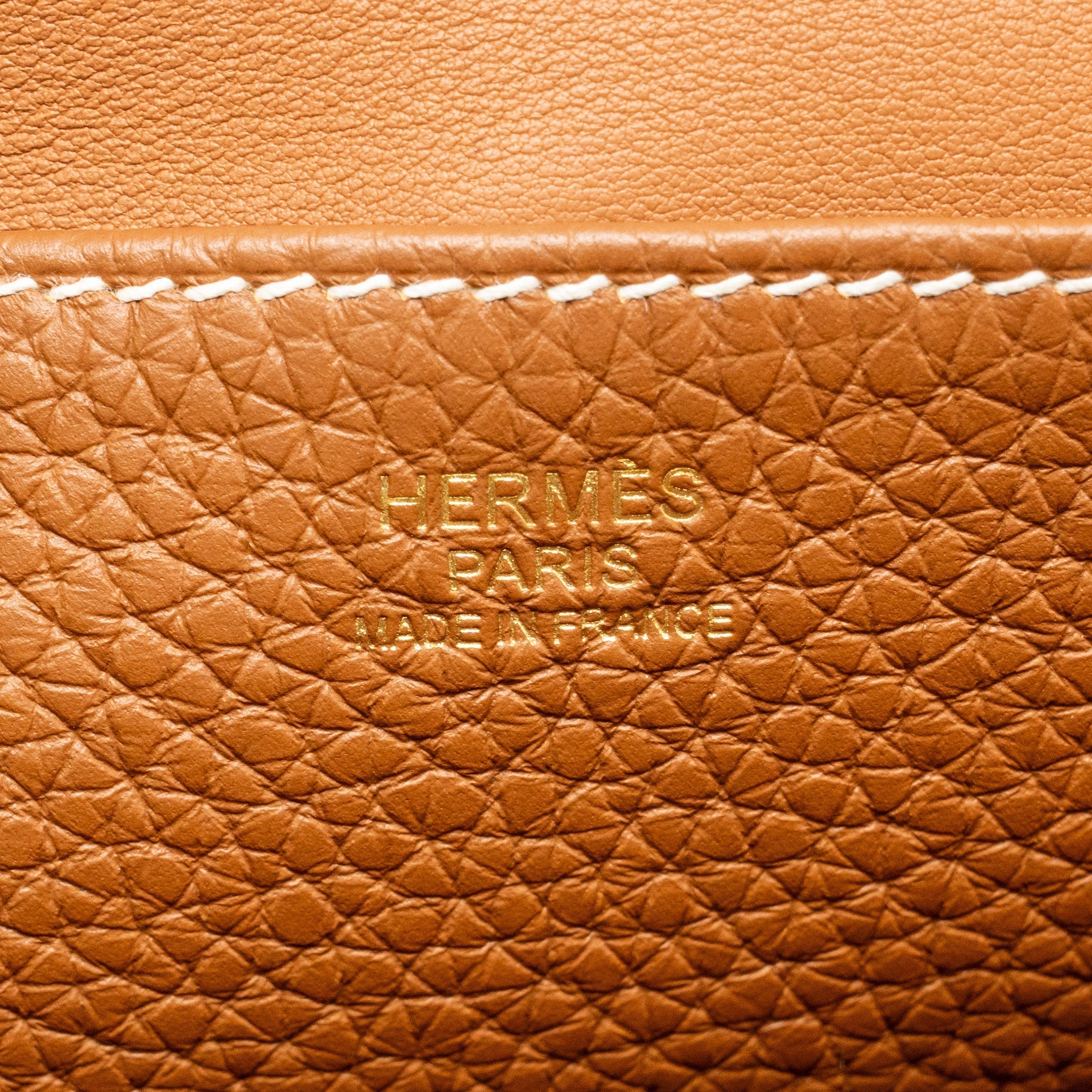 HERMES HALZAN 25 CLEMENCE GOLD GHW