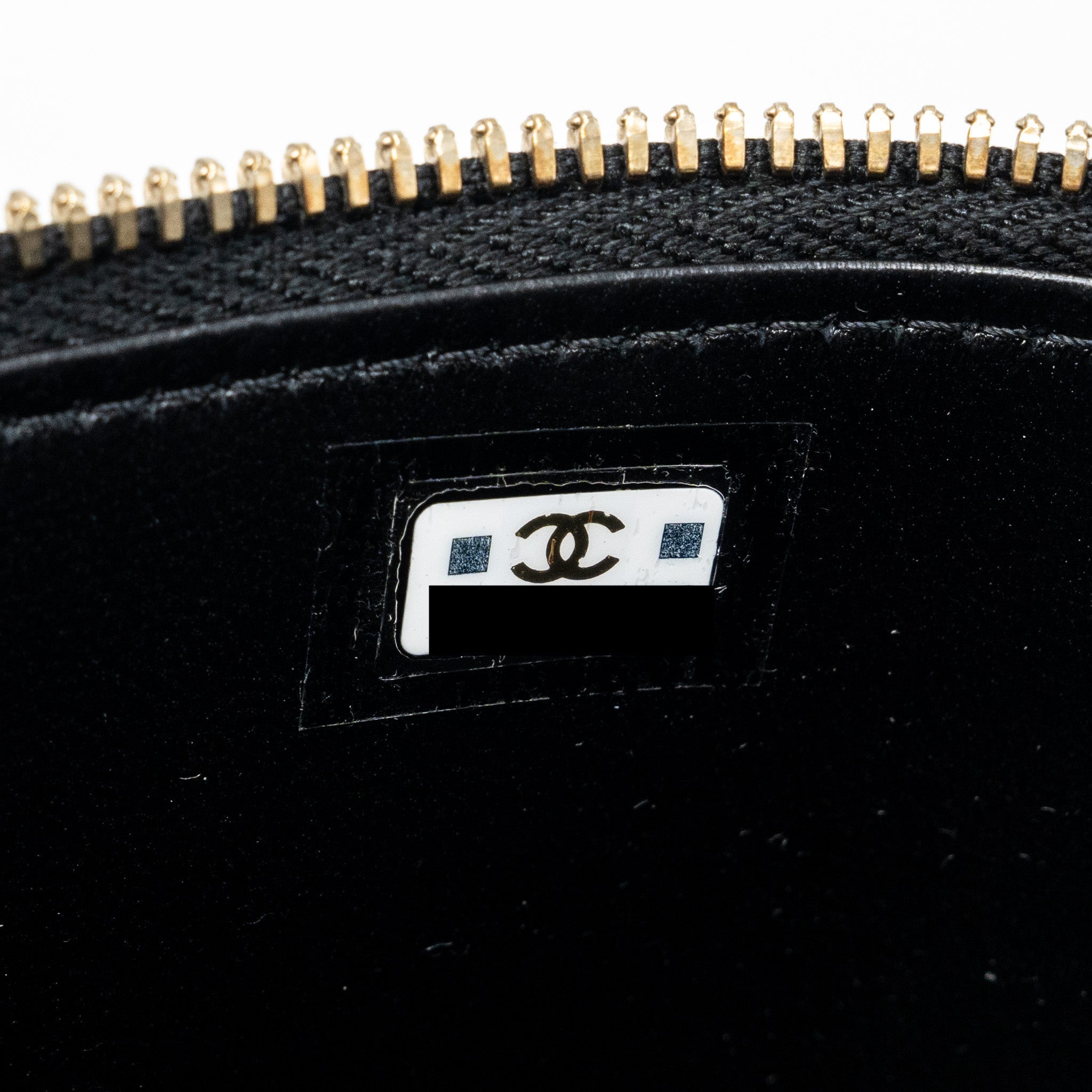 CHANEL TOP HANDLE LONG VANITY WITH CHAIN LAMBSKIN BLACK GHW (MICROCHIP)