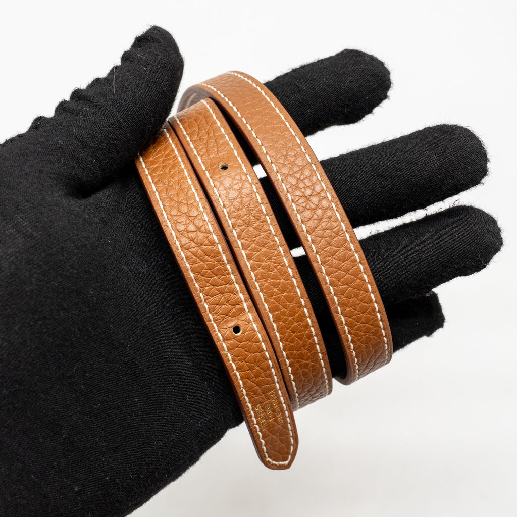 HERMES HALZAN 25 CLEMENCE GOLD GHW