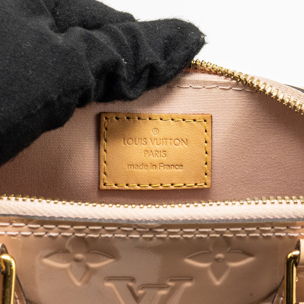 LOUIS VUITTON ALMA BB PATENT LIGHT PINK GHW