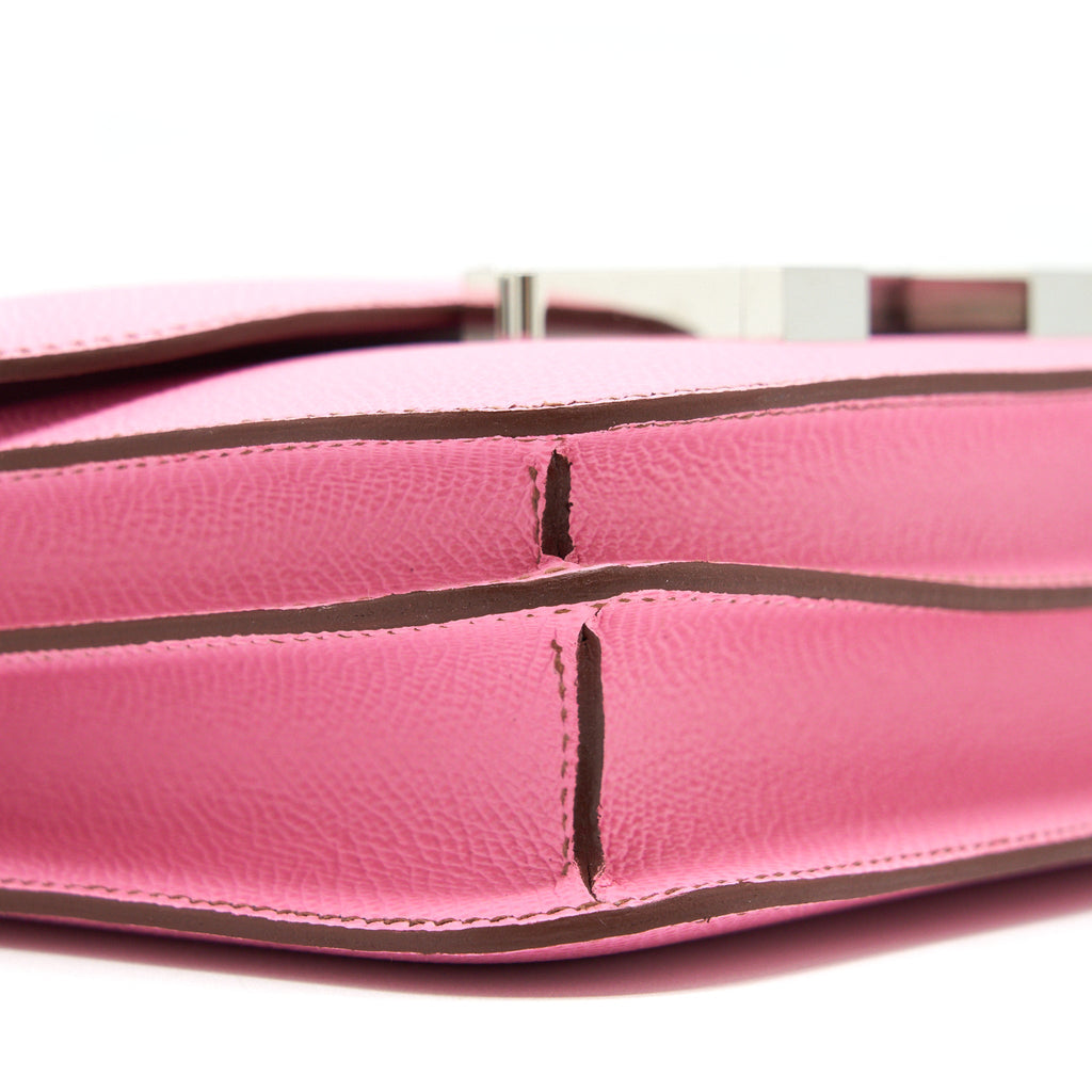 Hermes Mini Constance 5P Bubblegum Pink Epsom SHW