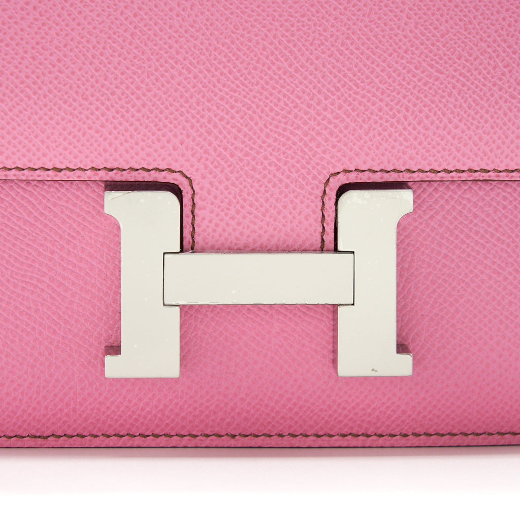 Hermes Mini Constance 5P Bubblegum Pink Epsom SHW