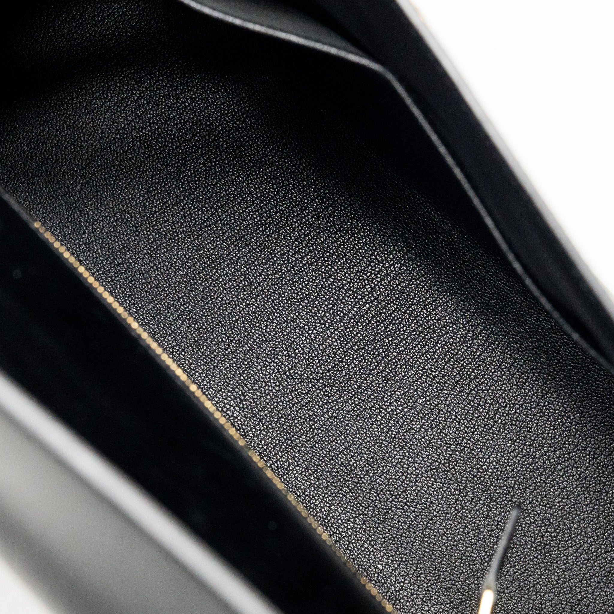 HERMES VINTAGE KELLY 32 BOX BLACK GHW