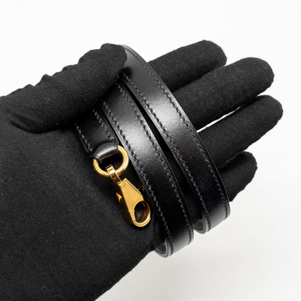 HERMES VINTAGE KELLY 32 BOX BLACK GHW