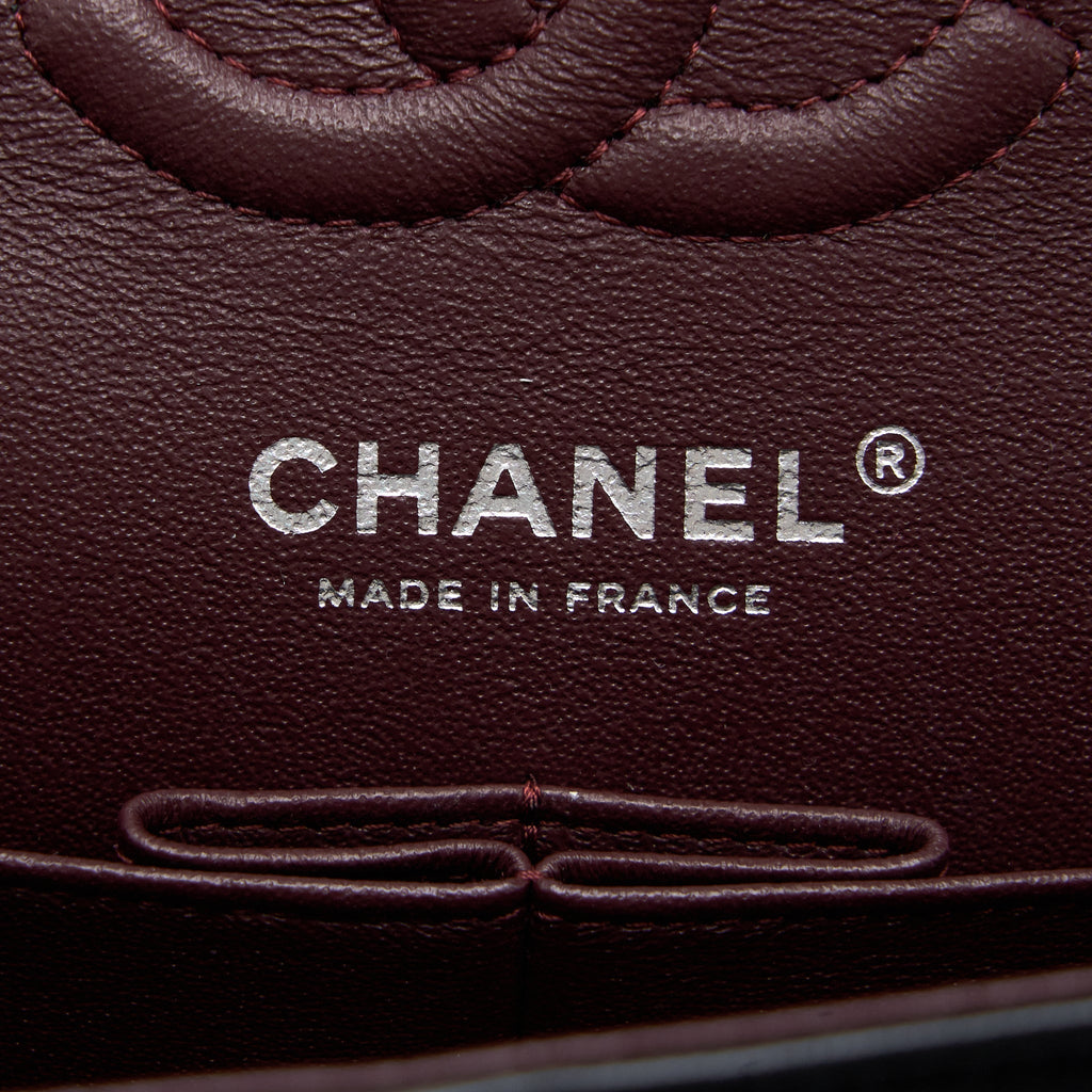 CHANEL SMALL CLASSIC DOUBLE FLAP BAG LAMBSKIN BLACK SHW