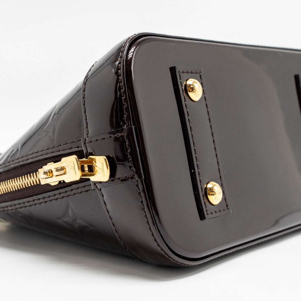LOUIS VUITTON ALMA BB PATENT LEATHER AMATANTE GHW