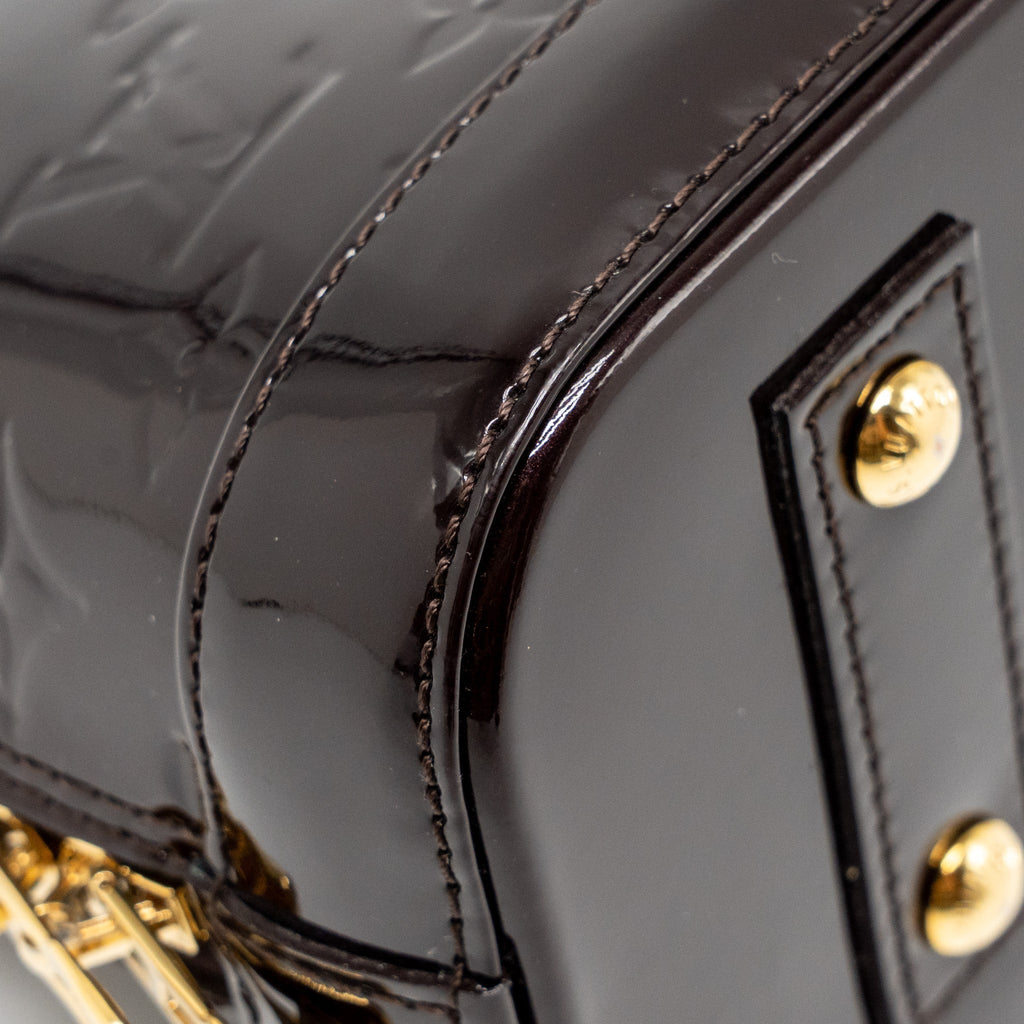 LOUIS VUITTON ALMA BB PATENT LEATHER AMATANTE GHW