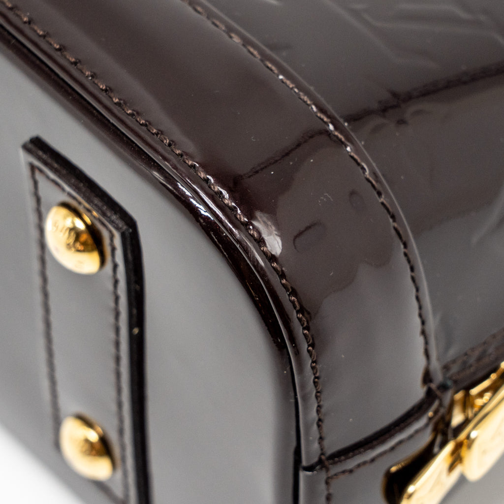 LOUIS VUITTON ALMA BB PATENT LEATHER AMATANTE GHW