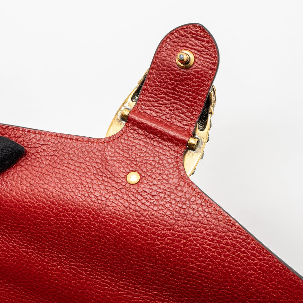 GUCCI SMALL DIONYSUS BAG CALFSKIN RED MULTICOLOUR HARDWARE