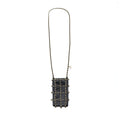 CHANEL PHONE POUCH WITH CHAIN LAMBSKIN BLACK LGHW