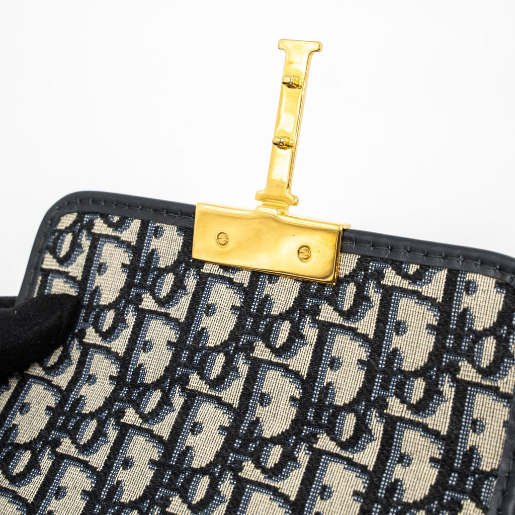 DIOR 30 MONTAIGNE BOX BLUE DIOR OBLIQUE JACQUARD GHW