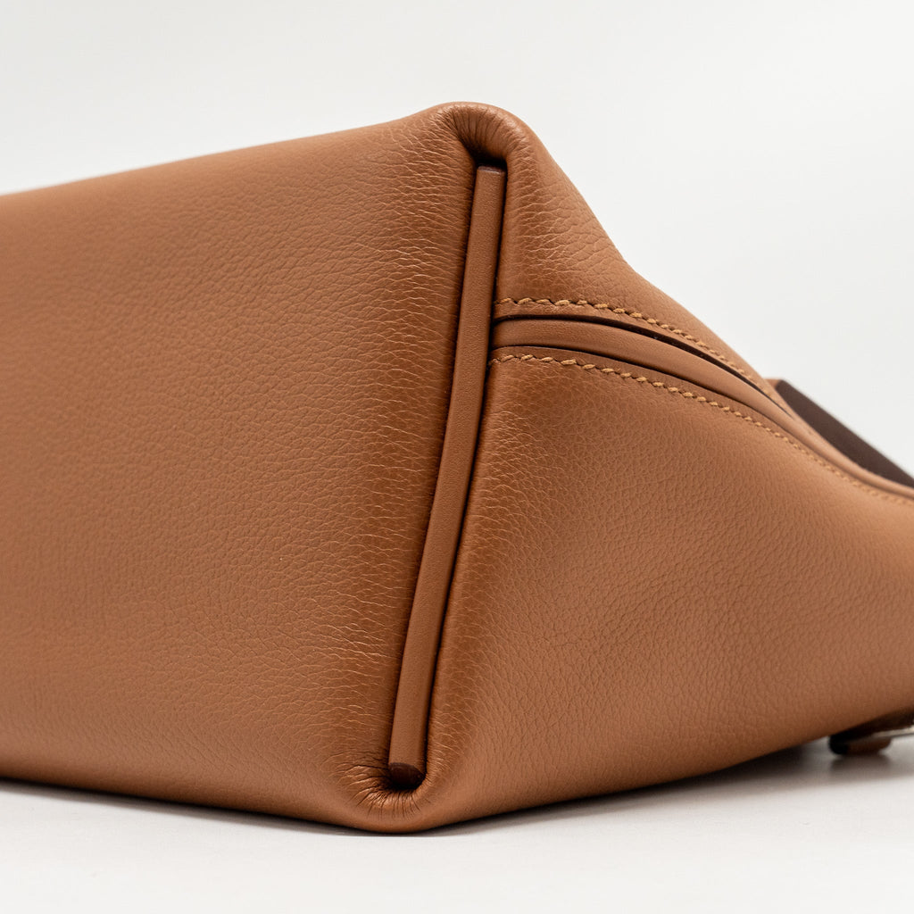 HERMES MINI 24/24 2424-21 BAG EVERCOLOR/SWIFT GOLD SHW