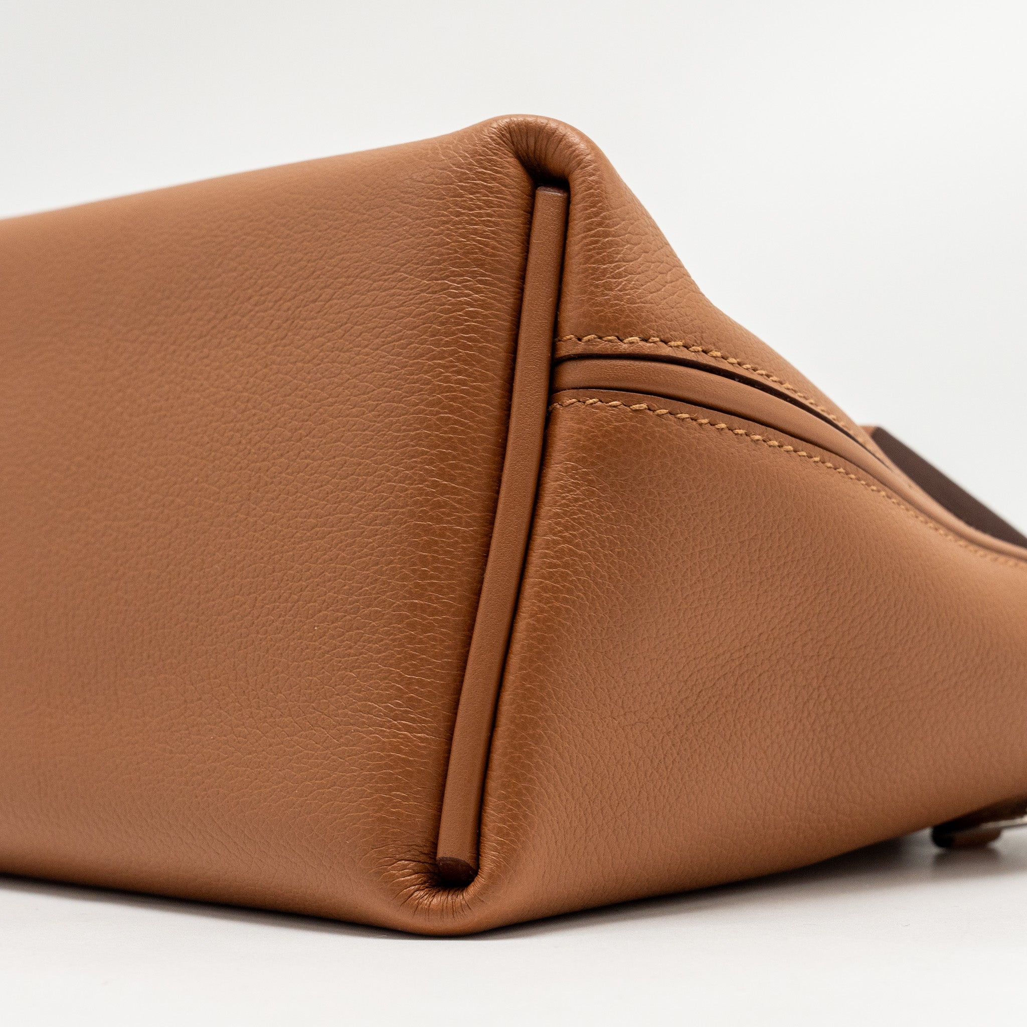 HERMES MINI 24/24 2424-21 BAG EVERCOLOR/SWIFT GOLD SHW