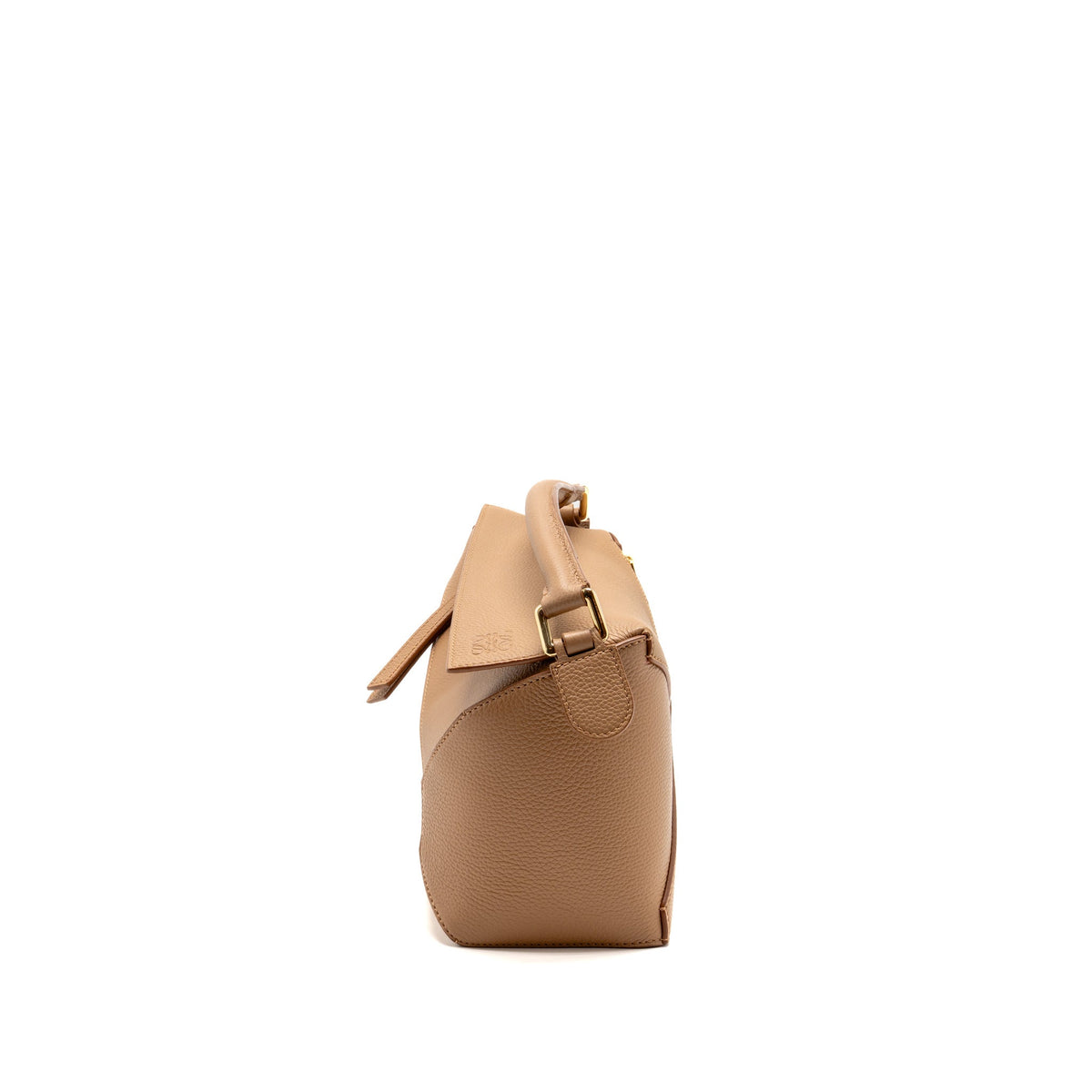 Loewe small puzzle edge bag calfskin toffee GHW