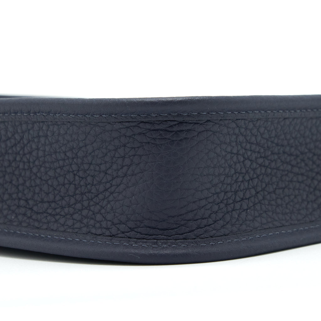 Hermes Mini Evelyne Clemence Blue Nuit Multicolor Strap GHW