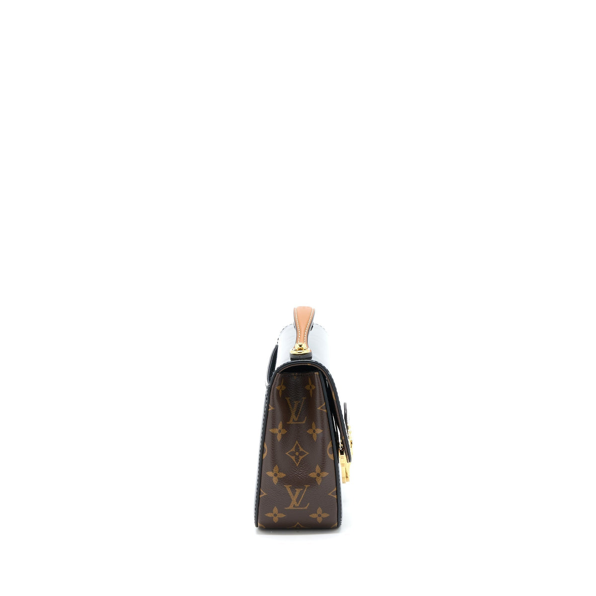 LOUIS VUITTON CHERRYWOOD BB PATENT/MONOGRAM CANVAS BLACK GHW