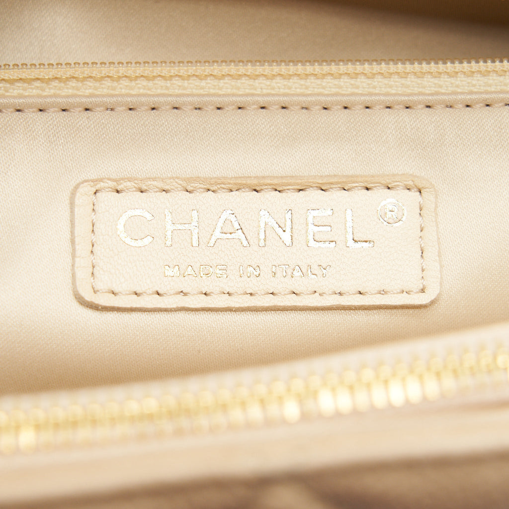 CHANEL GRAND SHOPPING TOTE BAG CAVIAR BEIGE GHW SERIAL 16