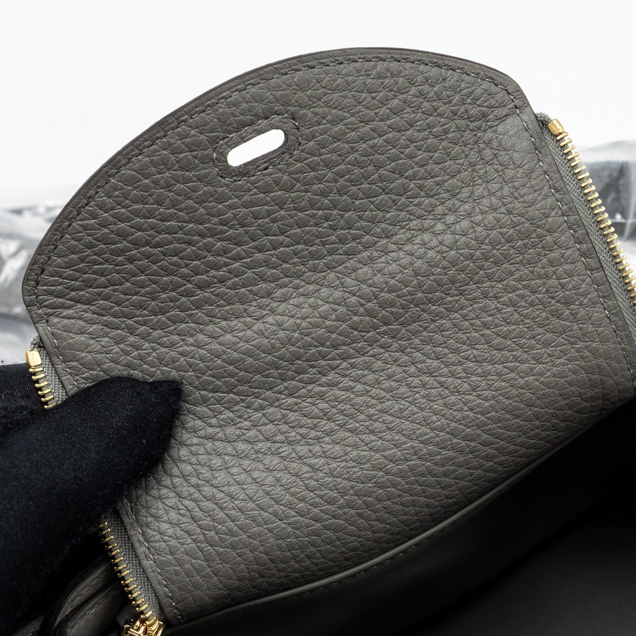 HERMES MINI LINDY CLEMENCE GRIS MEYER GHW