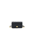 CHANEL 2.55 WAIST BAG IN BLACK GHW
