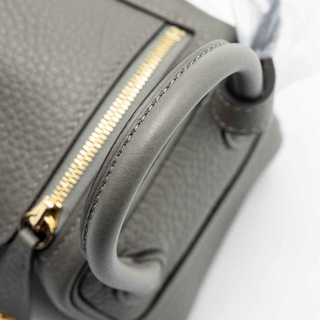 HERMES MINI LINDY CLEMENCE GRIS MEYER GHW