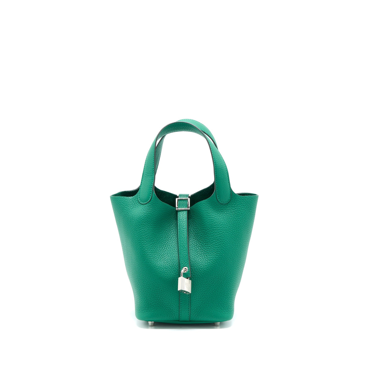Hermes Picotin 18 Lock Bag Clemence U4 Vert Vertigo SHW