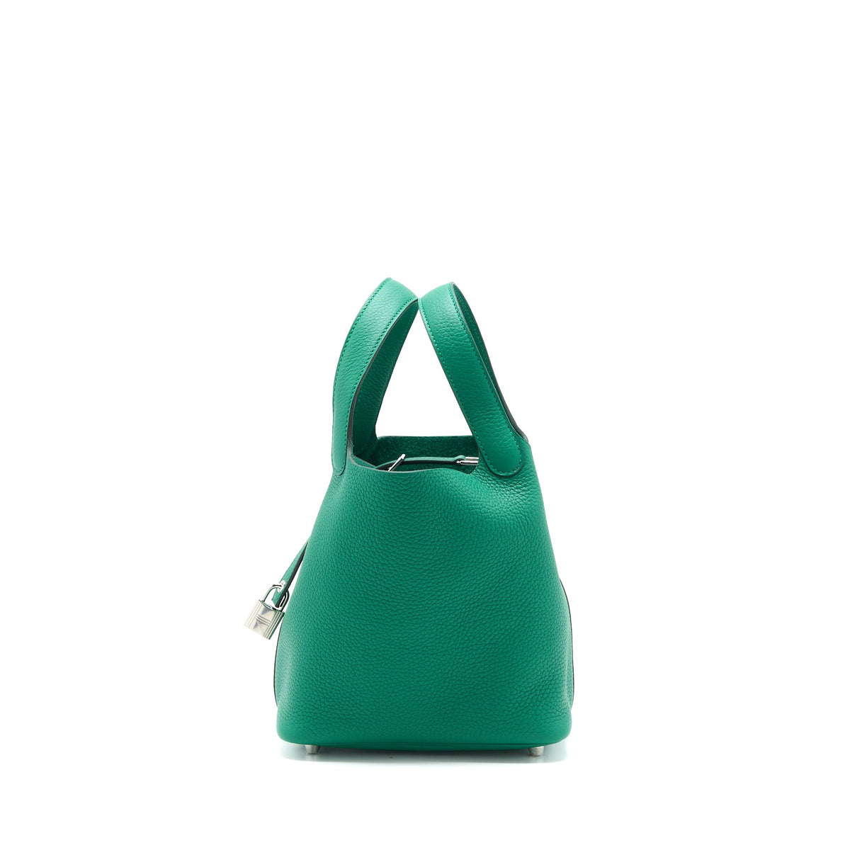 Hermes Picotin 18 Lock Bag Clemence U4 Vert Vertigo SHW