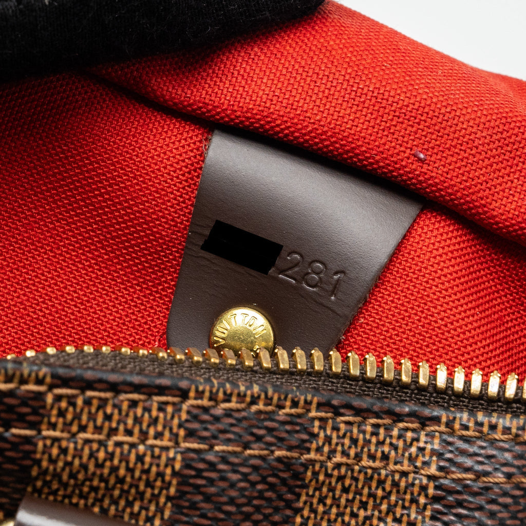 LOUIS VUITTON SPEEDY BANDOULIERE 25 DAMIER EBENE GHW