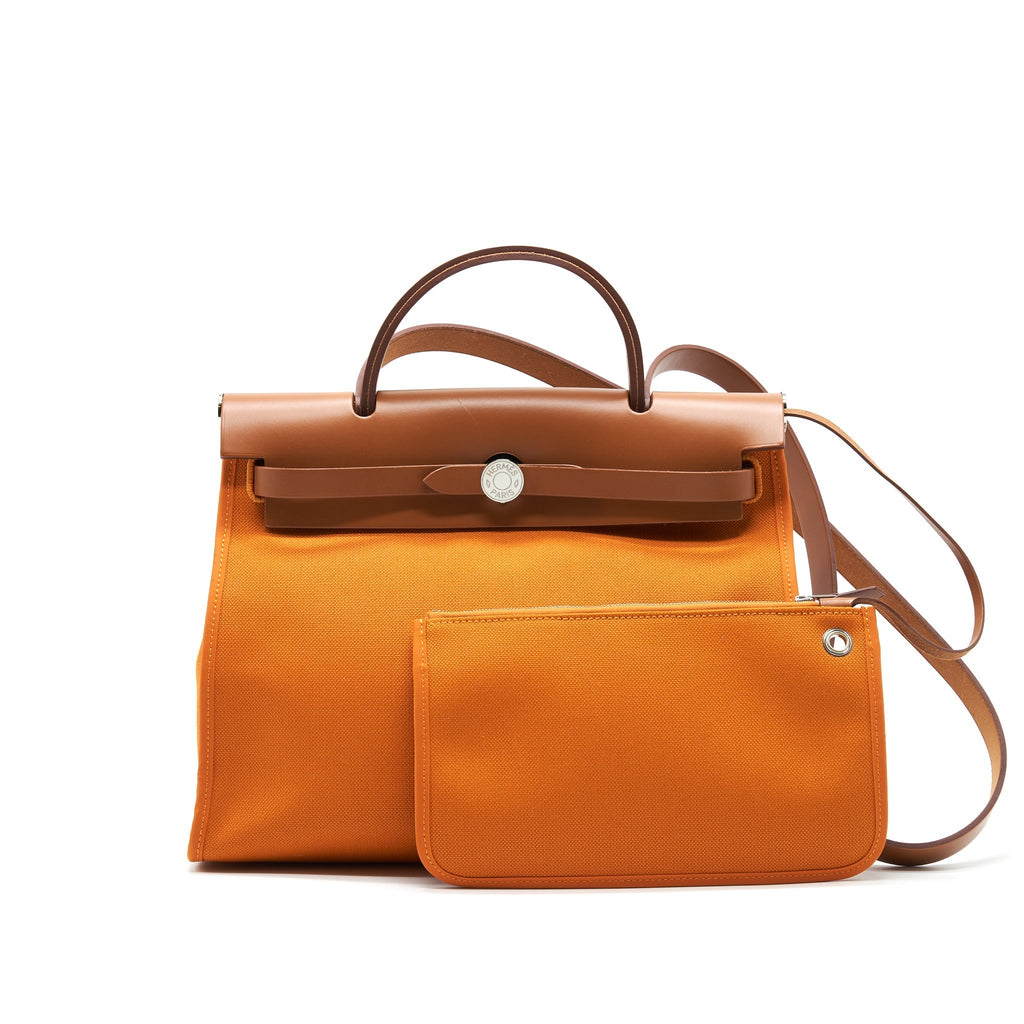 HERMES HERBAG 31 ABRICOT/FAUVE SHW