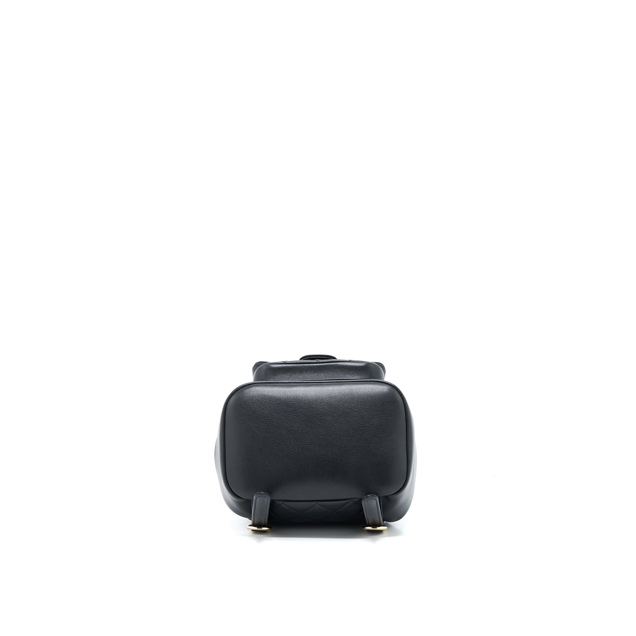 CHANEL 23C DUMA MINI BACKPACK CALFSKIN BLACK LGHW (MICROCHIP)