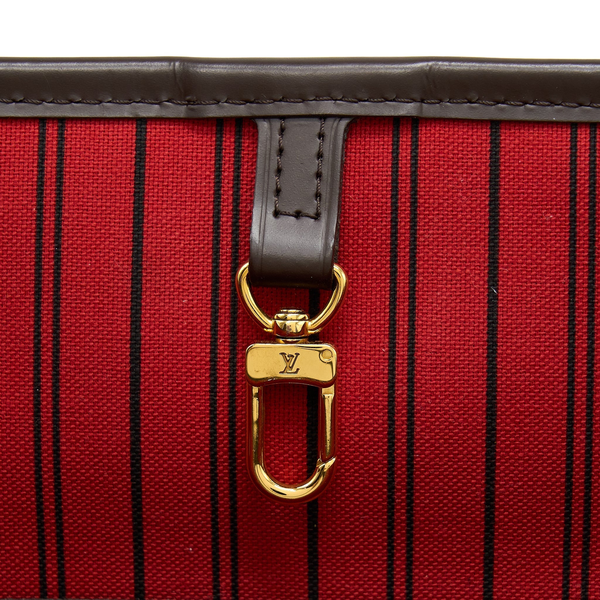 LOUIS VUITTON NEVERFULL MM DAMIER EBENE CHERRY GHW