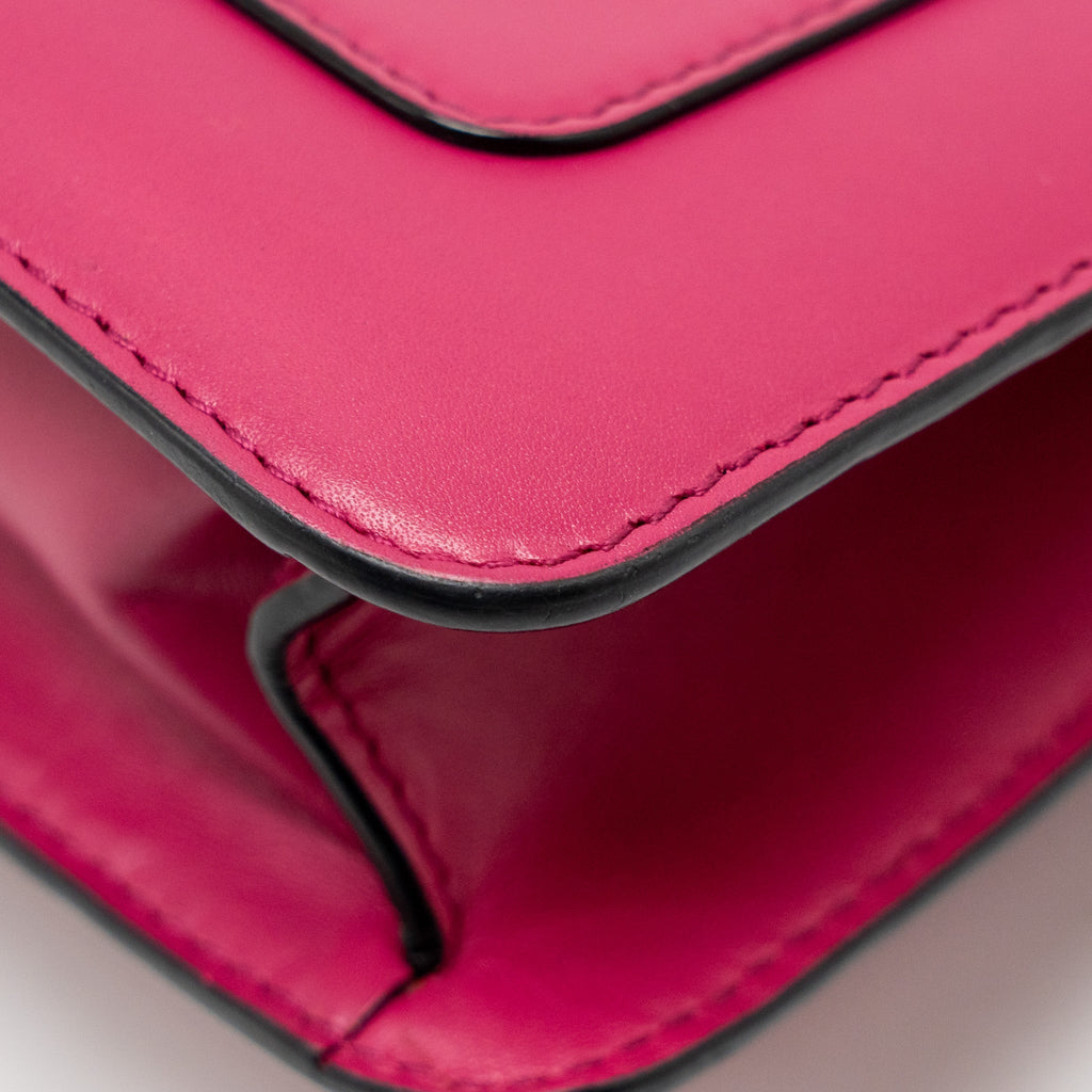 BVLGARI SERPENTI FOREVER CROSSBODY BAG CALFSKIN HOT PINK LGHW