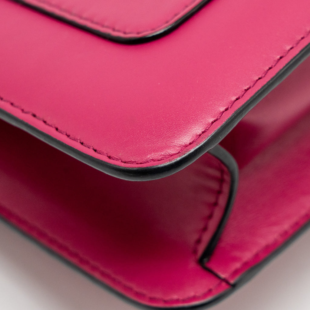 BVLGARI SERPENTI FOREVER CROSSBODY BAG CALFSKIN HOT PINK LGHW