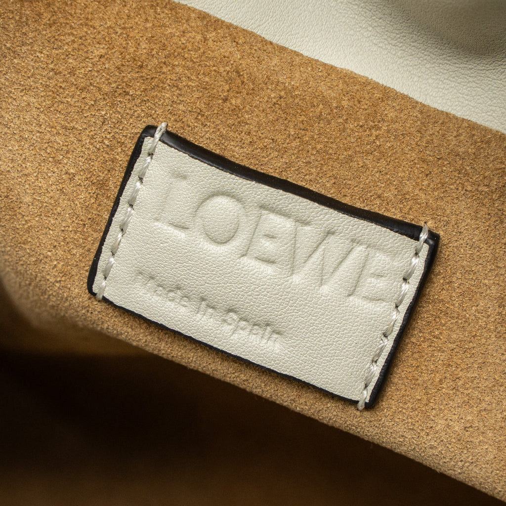 LOEWE FLAMENCO CLUTCH MINI NAPPA CALFSKIN LIGHT CELADON GHW