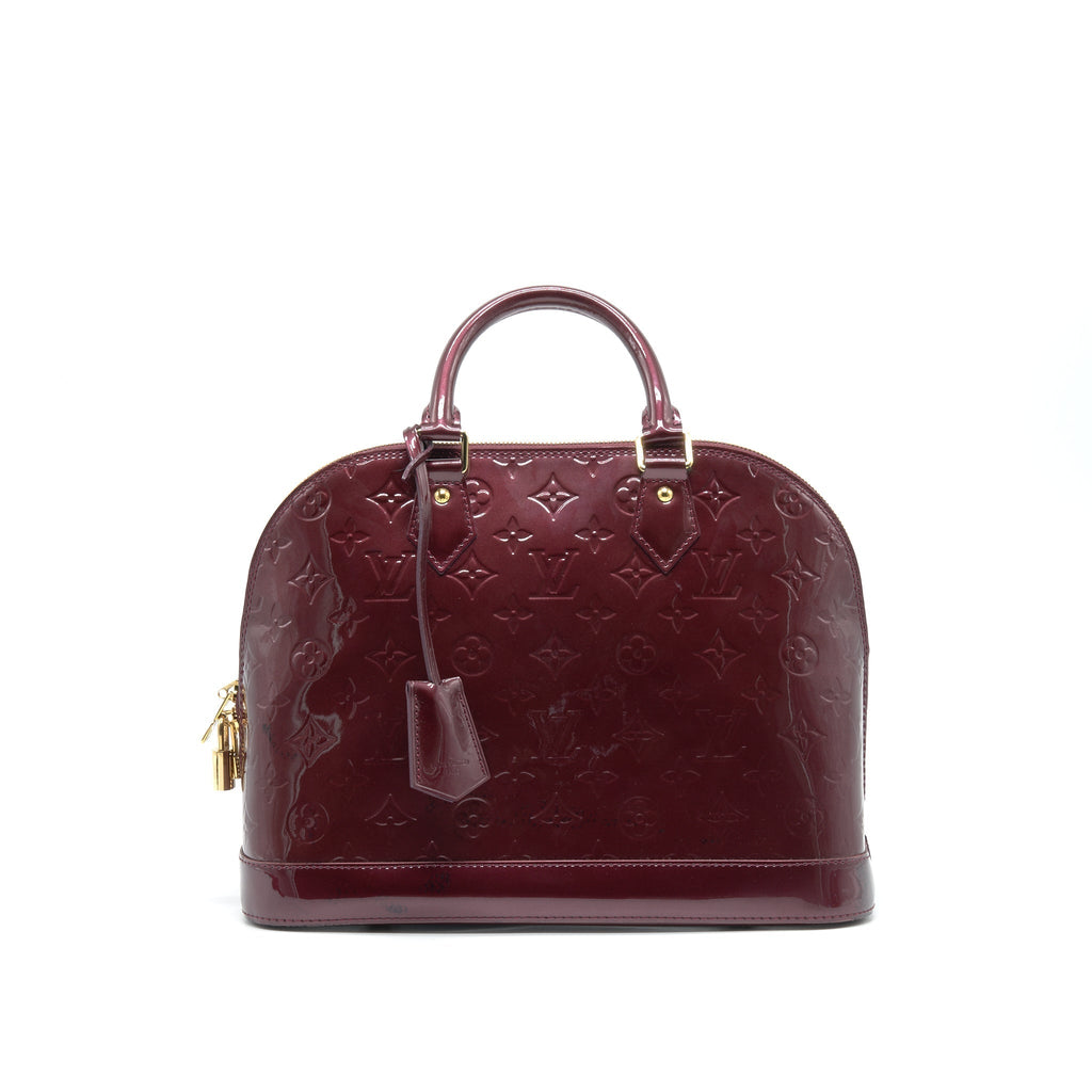 LOUIS VUITTON ALMA PM PATENT LEATHER AMARANTE GHW