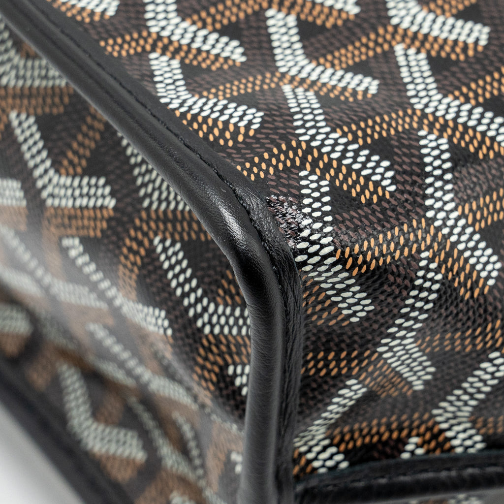 GOYARD MINI ANJOU TOTE GOYARDLINE CANVAS/LEATHER BLACK SHW