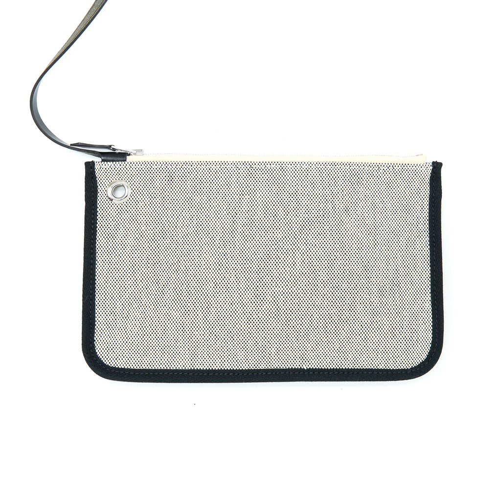 Hermes Herbag Zip 31 Pegase Bleu Indigo/ Ecru-Noir/ Noir SHW