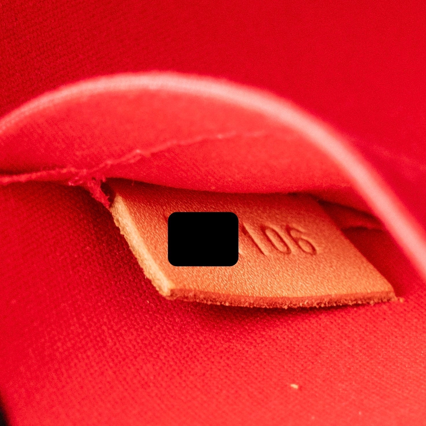 LOUIS VUITTON ALMA BB MONOGRAM PATENT RED GHW