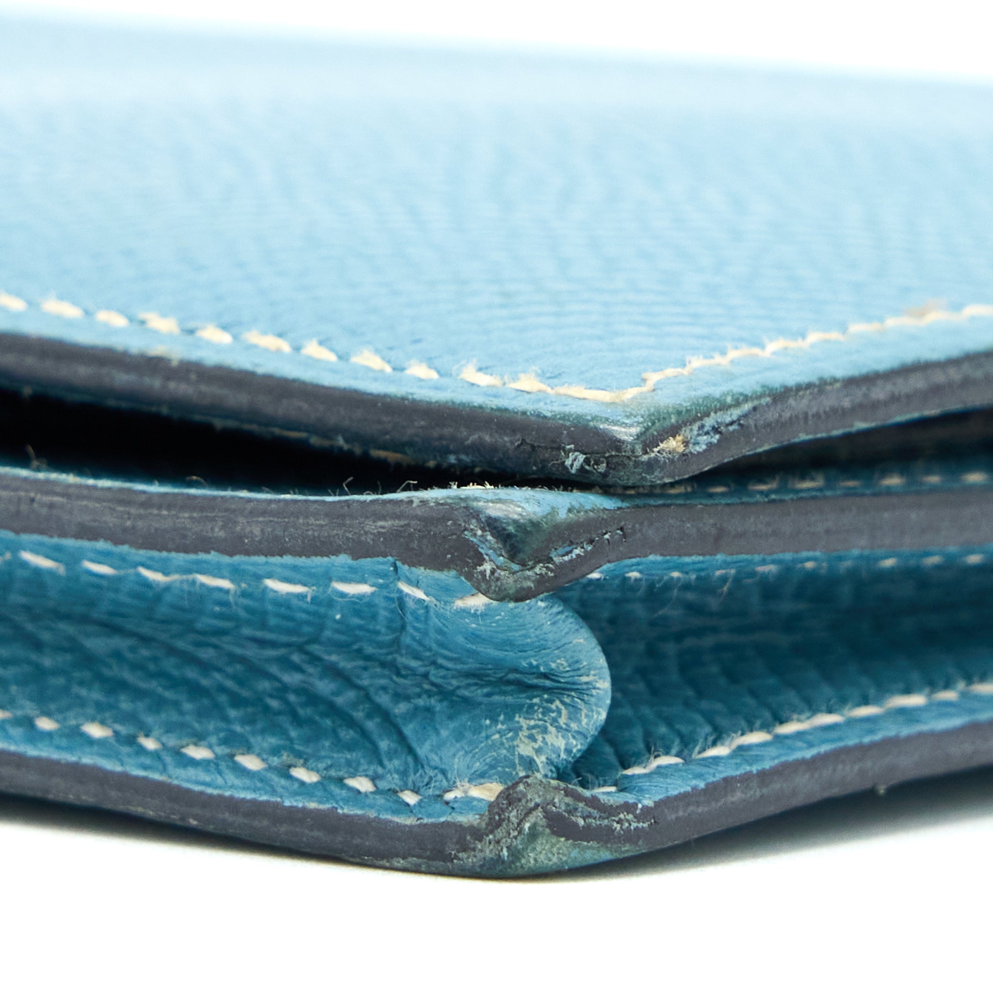 HERMES BEARN LONG WALLET EPSOM BLUE SHW