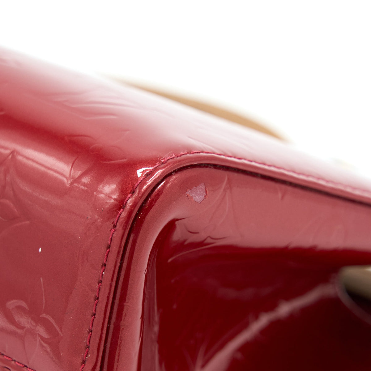 LOUIS VUITTON ROXBURY DRIVE MONOGRAM VERNIS RED GHW