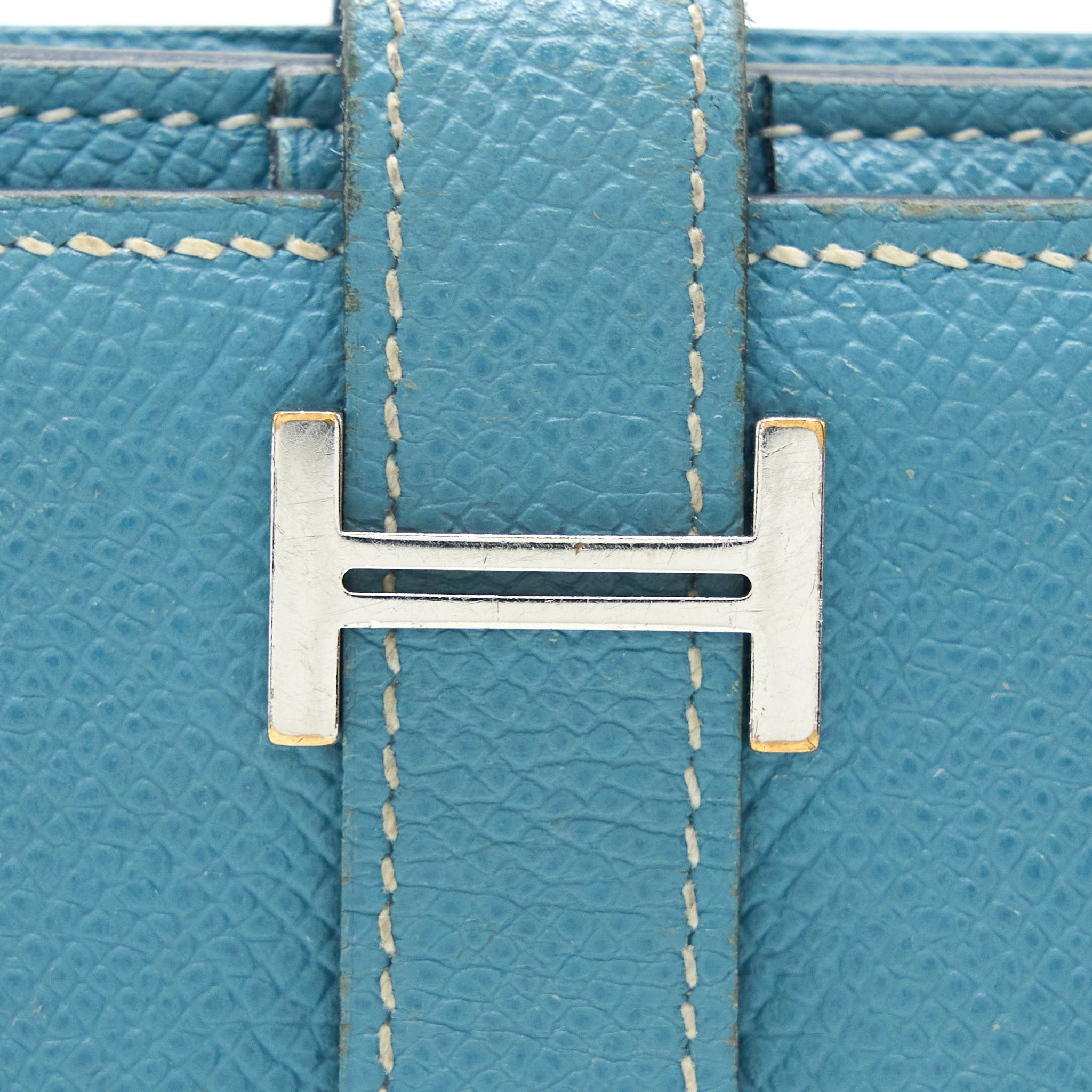 HERMES BEARN LONG WALLET EPSOM BLUE SHW
