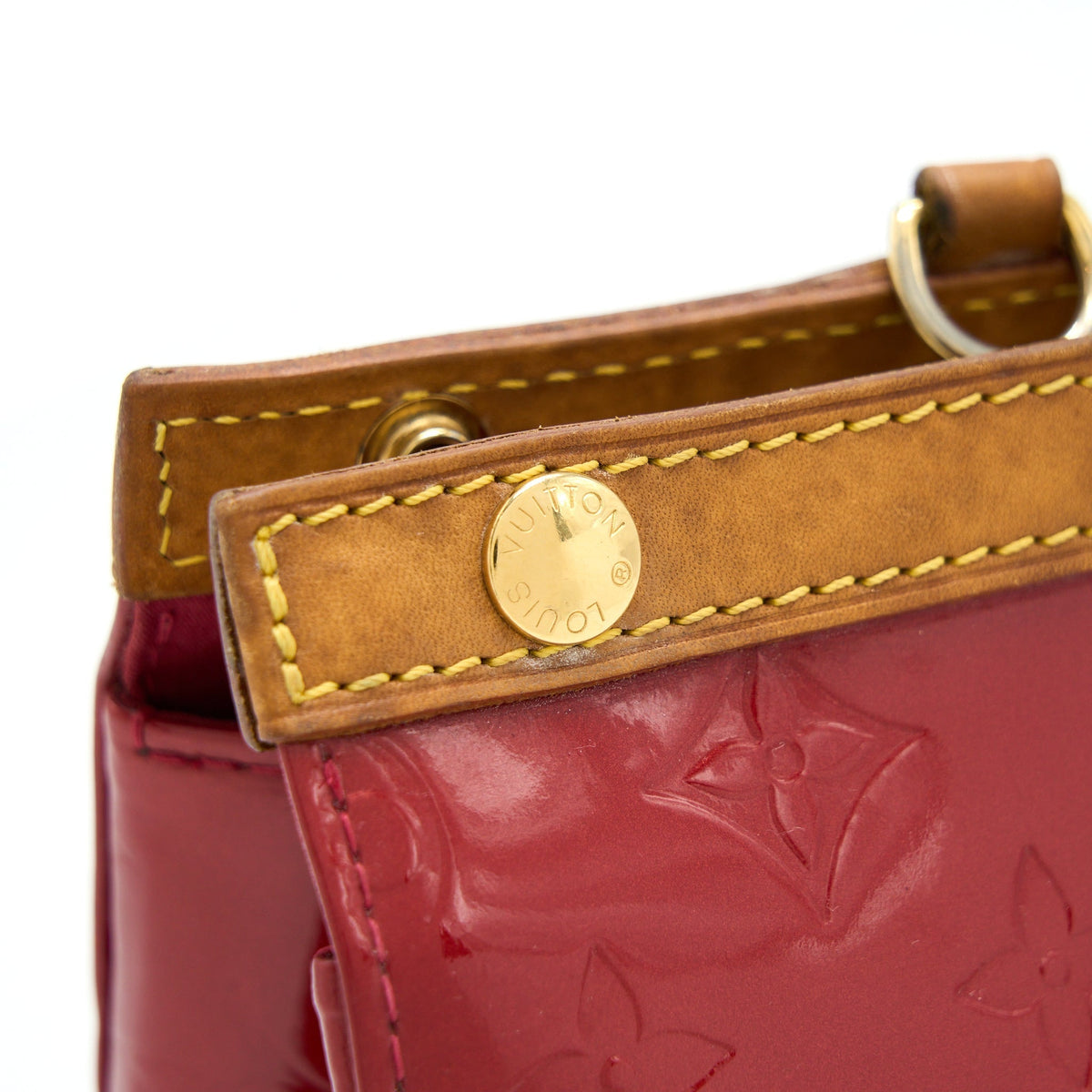 LOUIS VUITTON ROXBURY DRIVE MONOGRAM VERNIS RED GHW