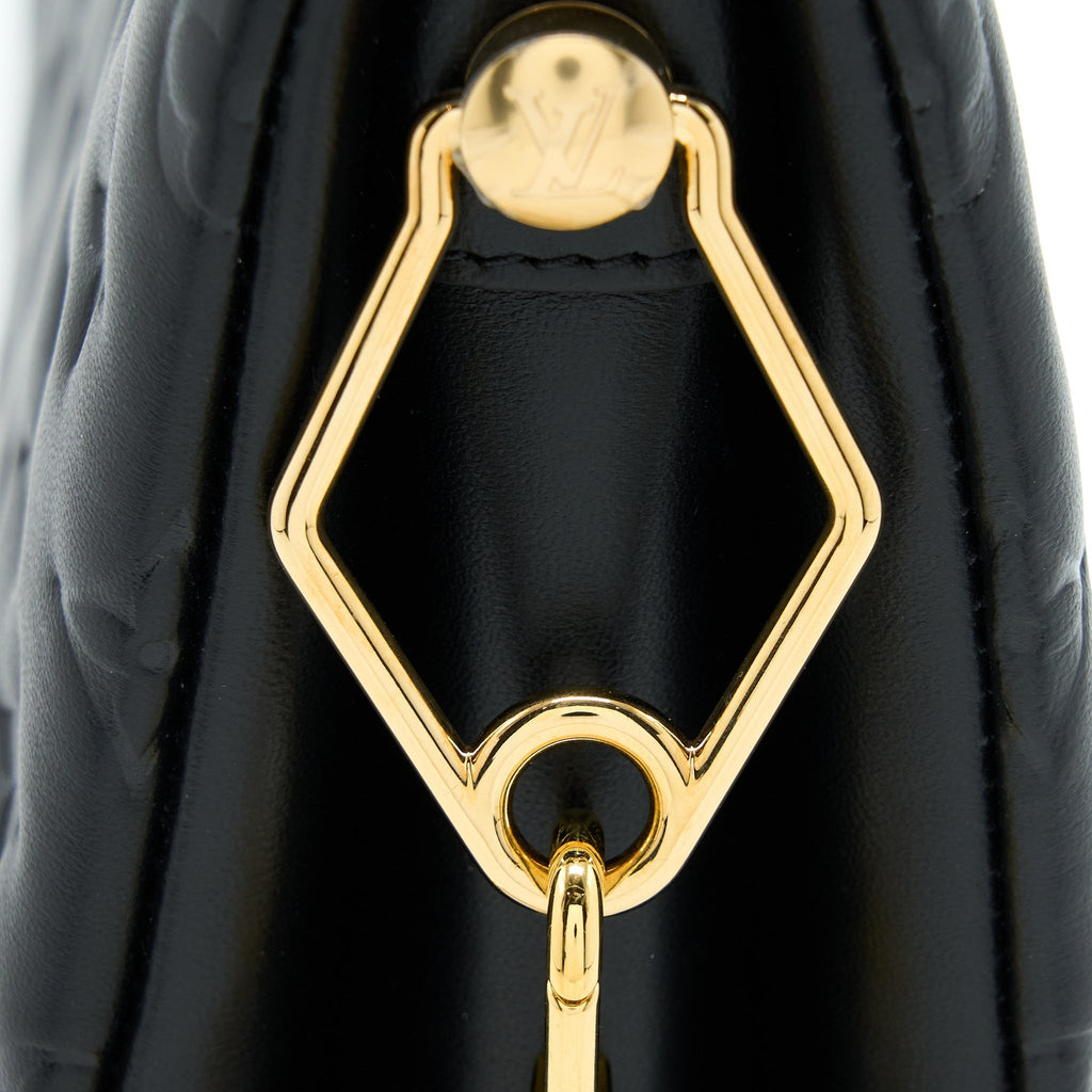 LOUIS VUITTON COUSSIN PM LAMBSKIN BLACK GHW (NEW VERISON)