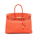 HERMES BIRKIN 35 TOGO 9T CAPUCINE GHW