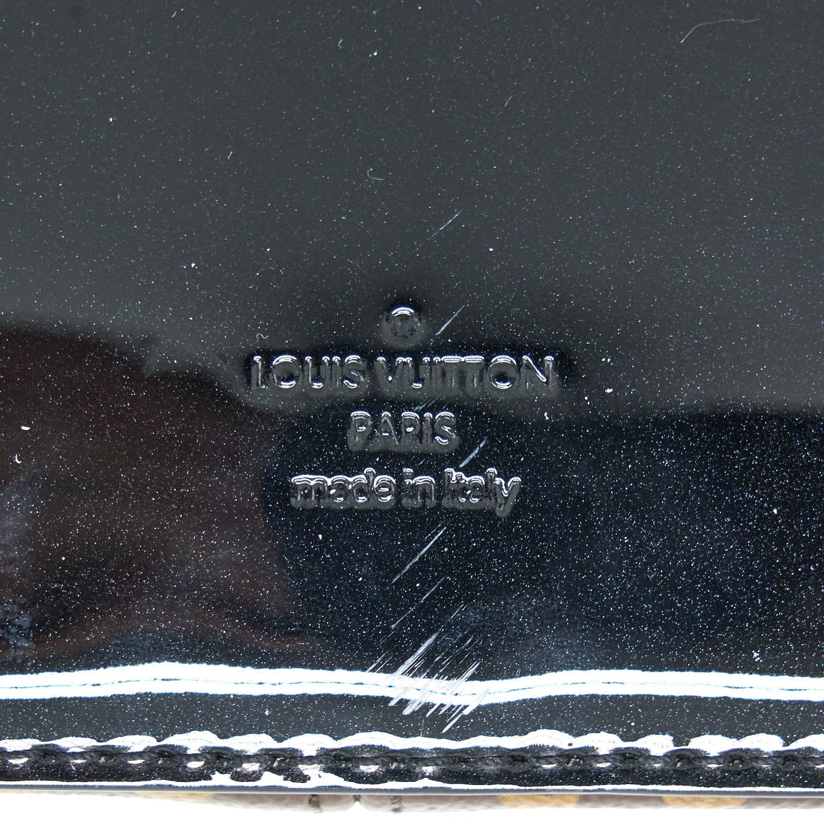 LOUIS VUITTON CHERRYWOOD BB PATENT/MONOGRAM CANVAS BLACK GHW