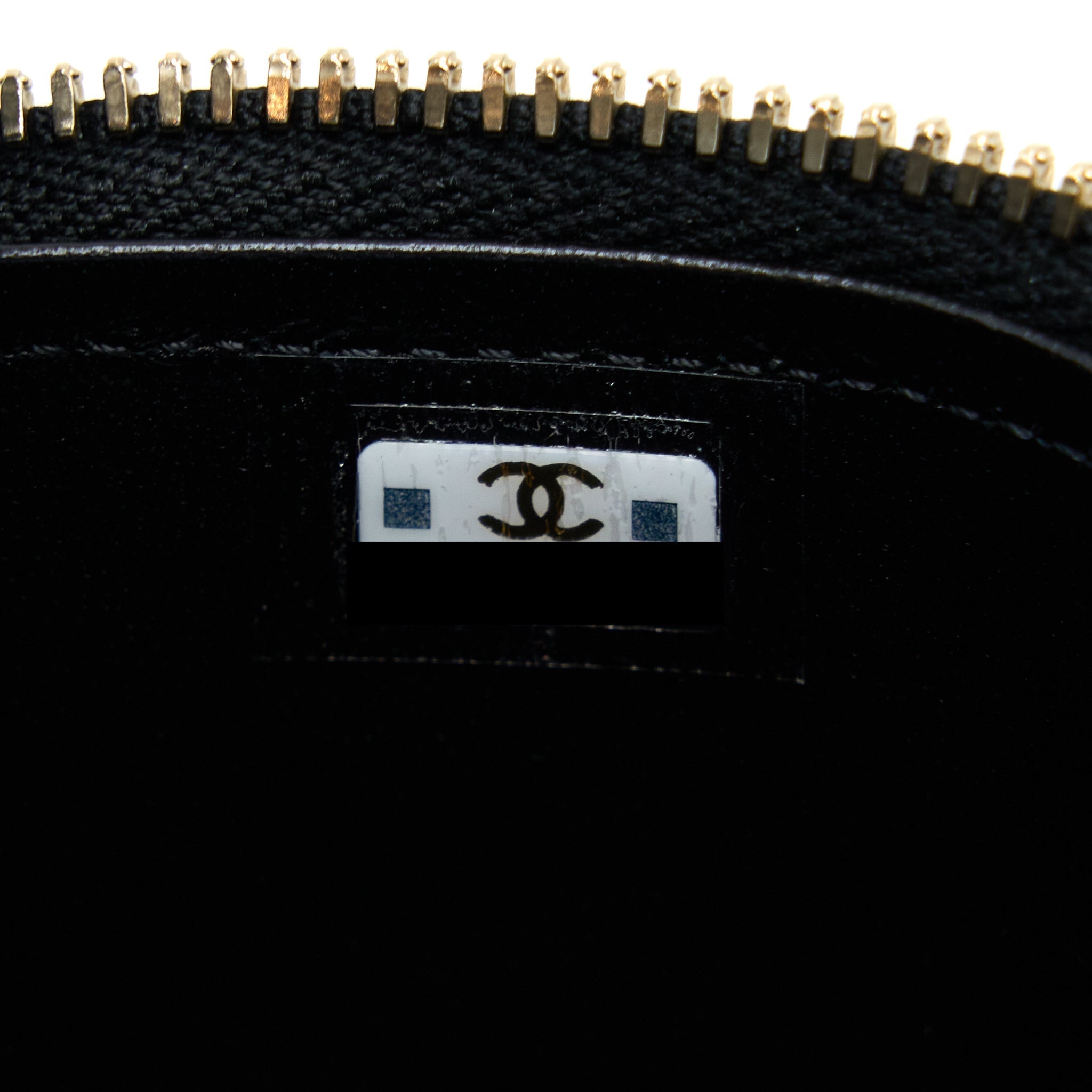 CHANEL 22B DETAILED TOP HANDLE MINI VANITY WITH CHAIN LAMBSKIN BLACK BRUSHED GHW