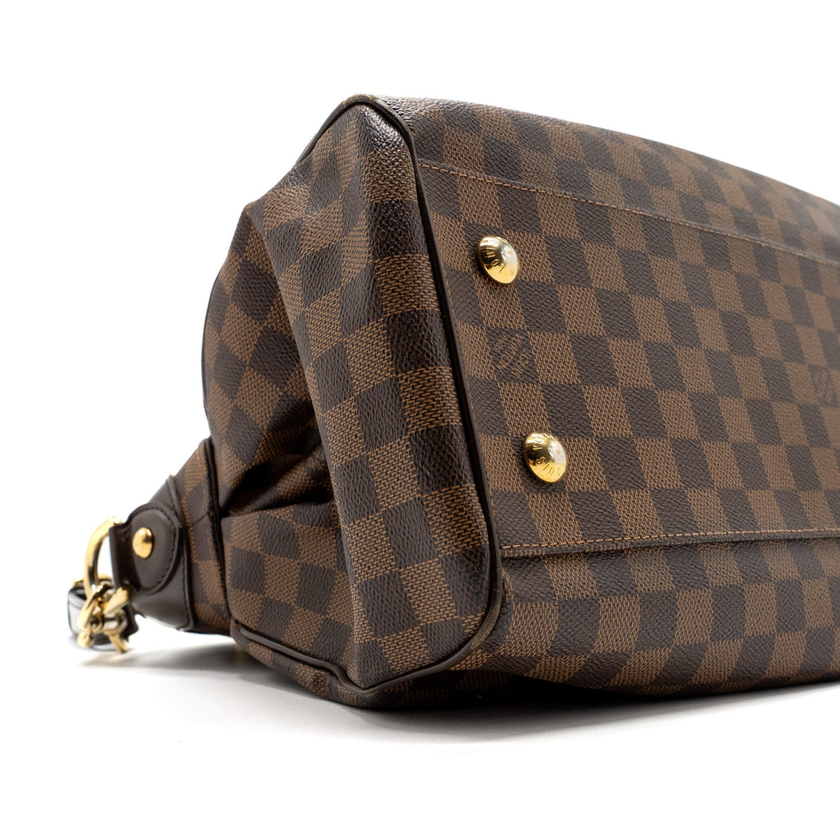 LOUIS VUITTON TREVI GM HANDBAG DAMIER EBENE GHW